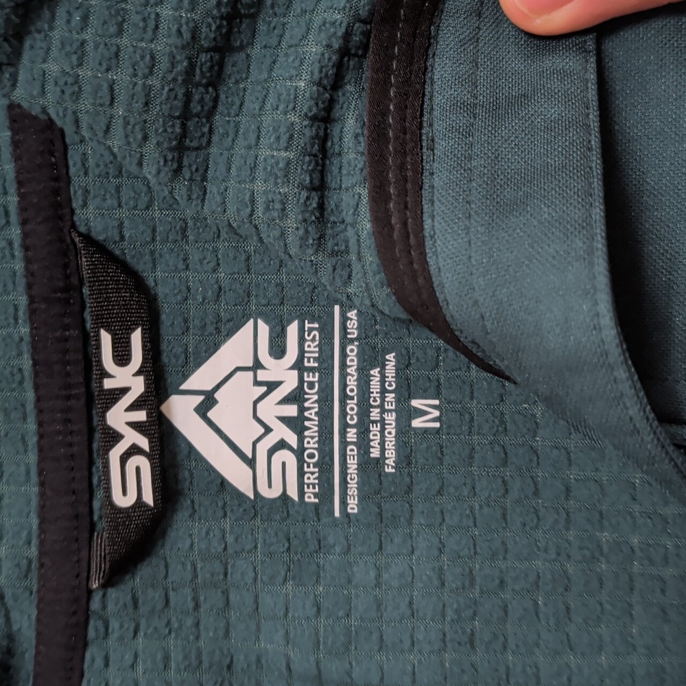 Sync Performance Teal Full-Zip Jacket With Logo - image 5